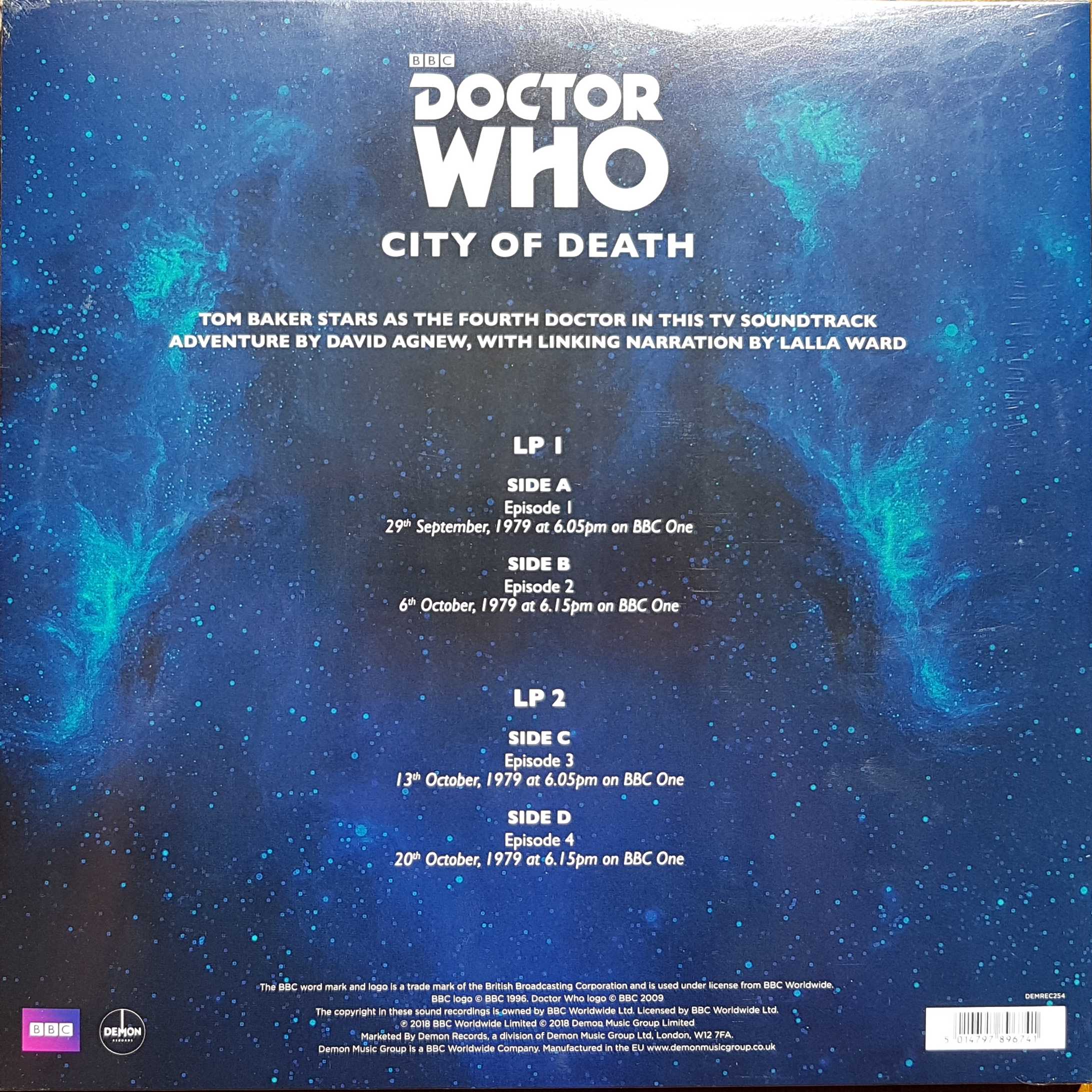 Picture of DEMREC 254 Doctor Who - City of death - Record Store Day 2018 by artist David Agnew from the BBC records and Tapes library